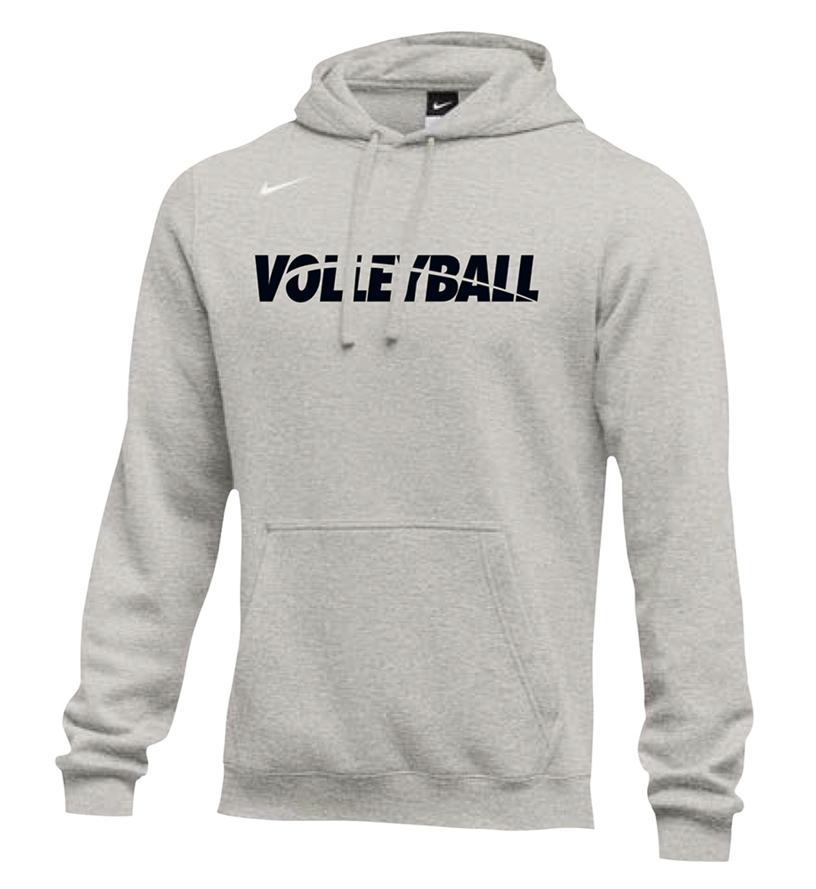 Nike Men's Volleyball Club Fleece Hoodie - Grey/Black New Specials ...